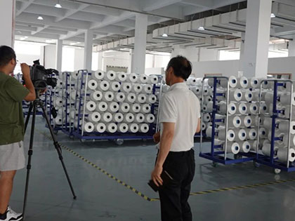 Shaoxing TV media came to Chengbang High-tech to conduct interviews and reports