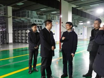 Chen Lihua, deputy secretary of Keqiao District Party Committee, and Li Dong, member of the Standing Committee of the District Party Committee and Secretary of the District Commission for Discipline Inspection, respectively visited Chengbang High-tech for inspection and guidance